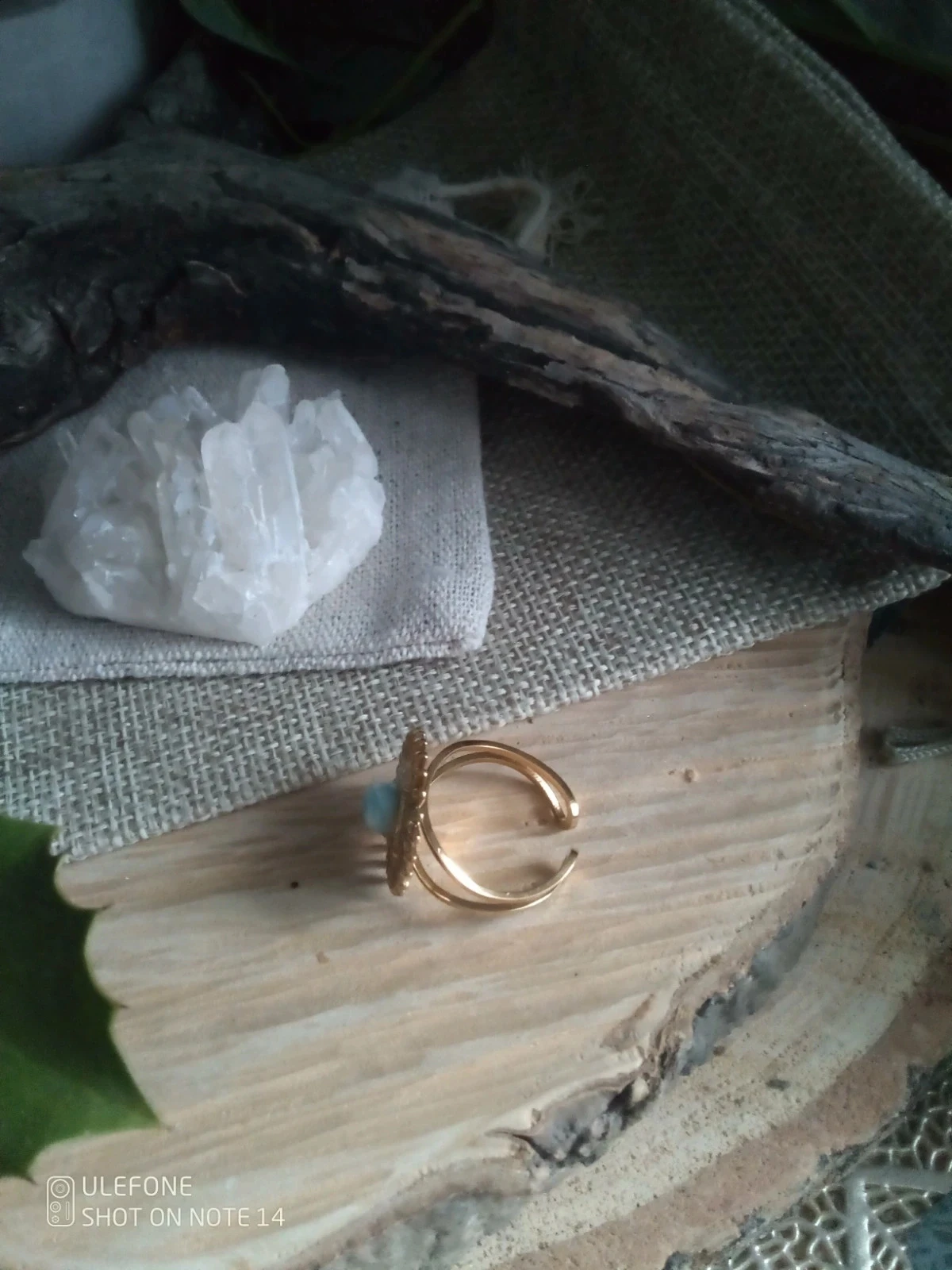 Bague soleil pierre de larimar – photo 3